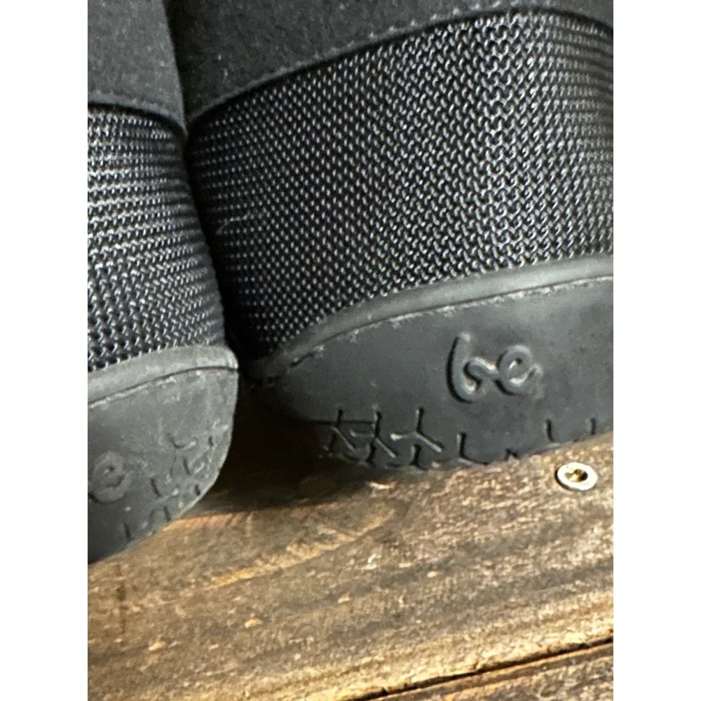 Be Lenka Barefoot Sneakers Mens 10.5 Black Mesh Leather Minimalist Shoe Wide Toe